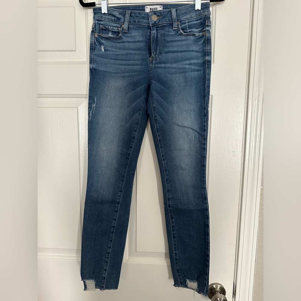 PAIGE Blue Skinny Jeans Modern Fit